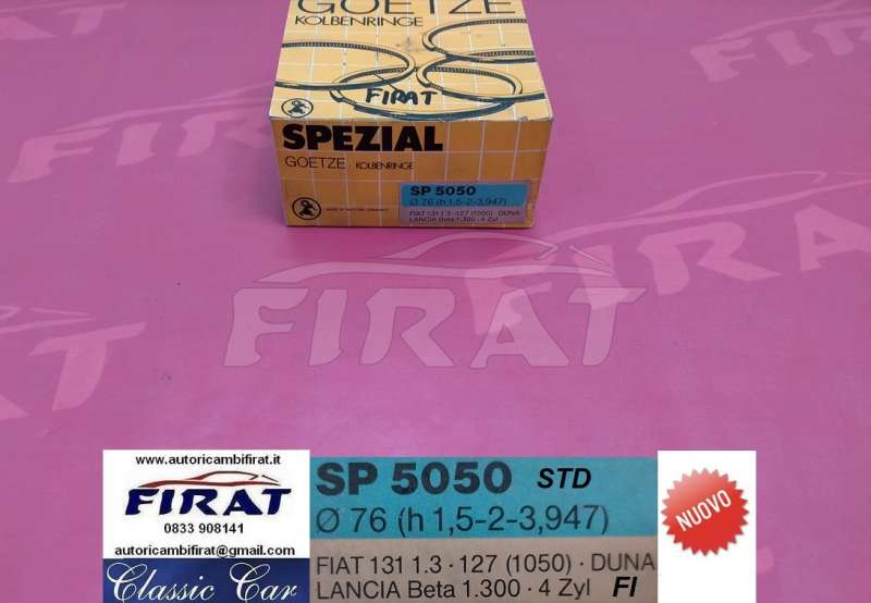 FASCE ELASTICHE FIAT 127 SPORT 70 HP - 131 - UNO STD (SP5050)